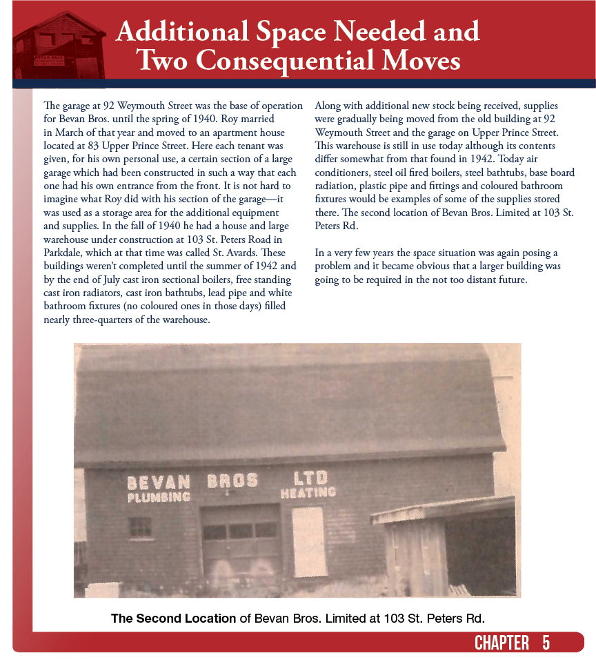 History of Bevan Bros Ch5